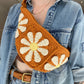 Retro Floral Crossbody Bag