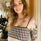 Blue and Brown Mirage Bralette