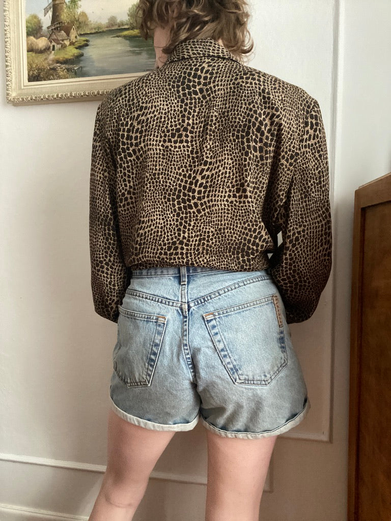 80s Giraffe blouse