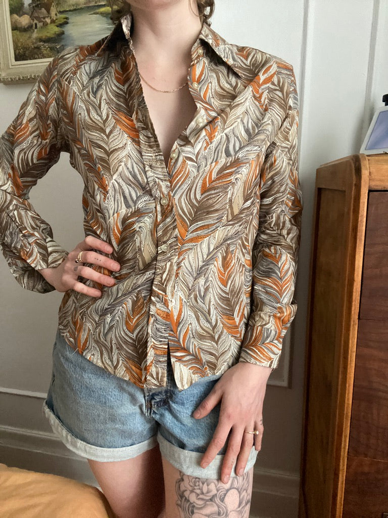 Patterned 70s shirt – Lemon Ephemera
