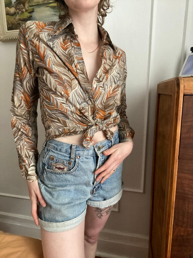 Patterned 70s shirt
