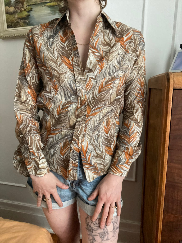 Patterned 70s shirt