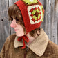 Mushroom Granny Square Bonnet
