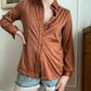 Brown 70s blouse