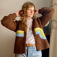 70s Supergraphics Cardigan Pattern - Digital Download